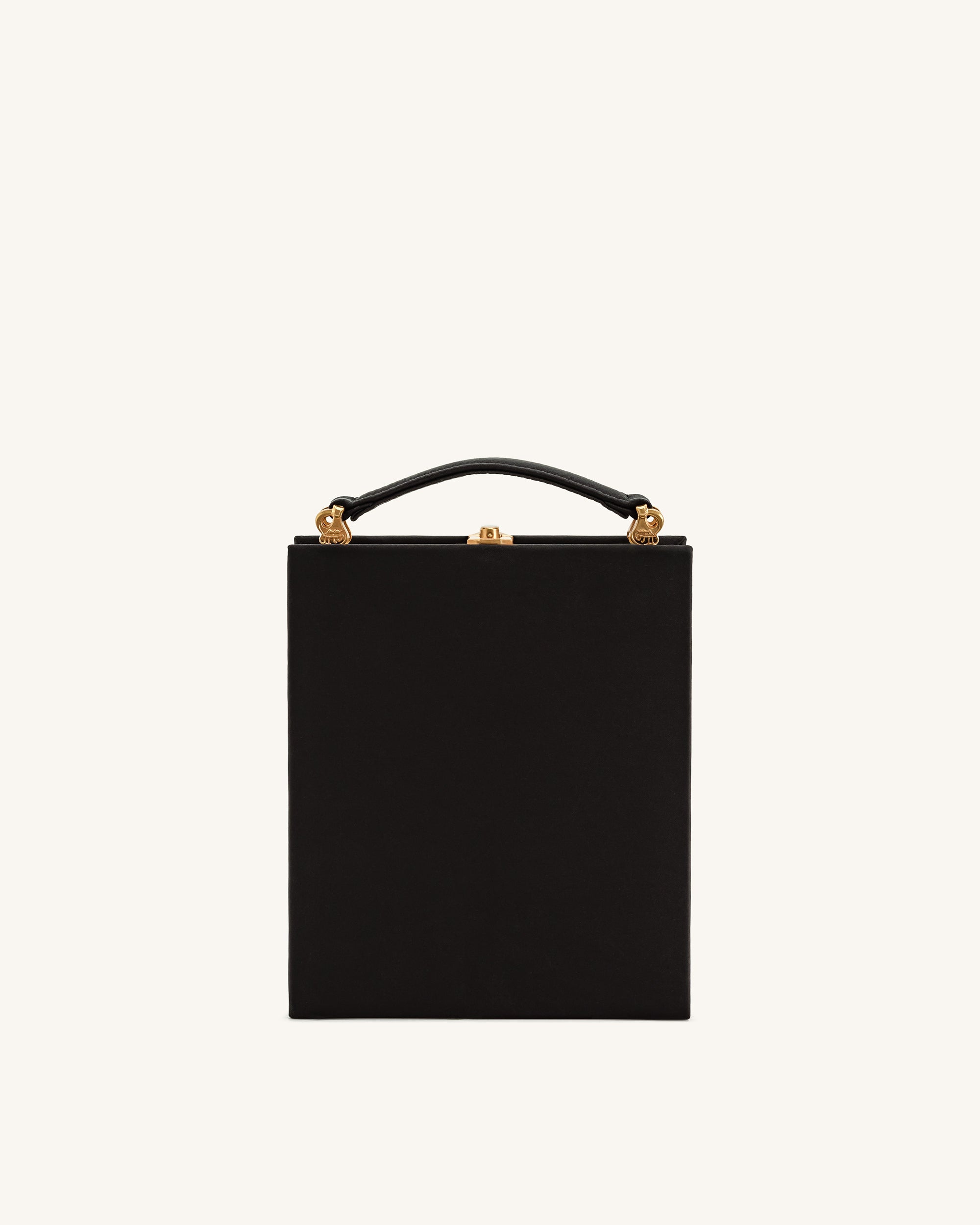 Jw Pei Taya Orchid Motif Book Shape Clutch Bag Black