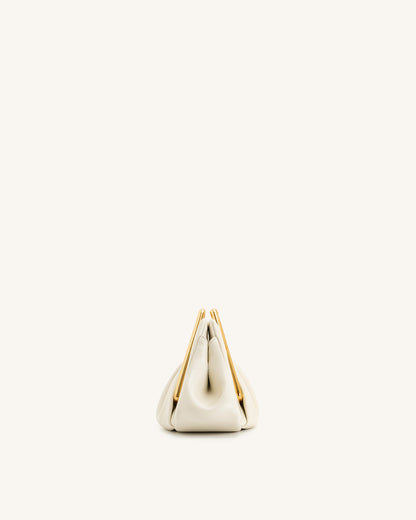 Jw Pei Lila Metal Frame Clutch Ivory