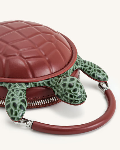 Jw Pei Ava Turtle Shape Handbag Brown