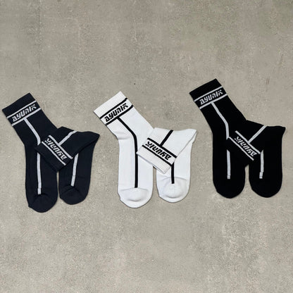 Signature Socks - Black,White & Dark grey (PACK OF 3)