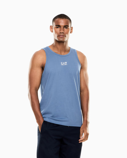 EA7 Core Identity cotton jersey tank top