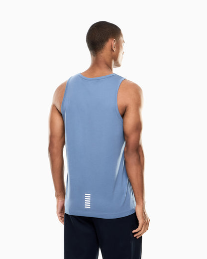 EA7 Core Identity cotton jersey tank top