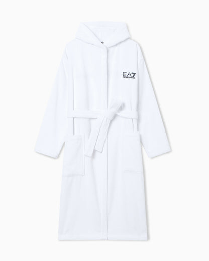 EA7 Cotton terry bathrobe