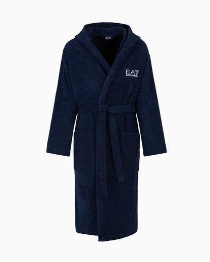 EA7 Cotton terry bathrobe