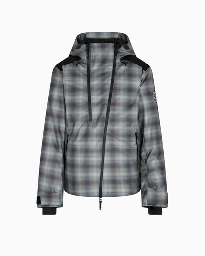 EA7 Technical ski jacket in a check motif with STRATUM7 padding