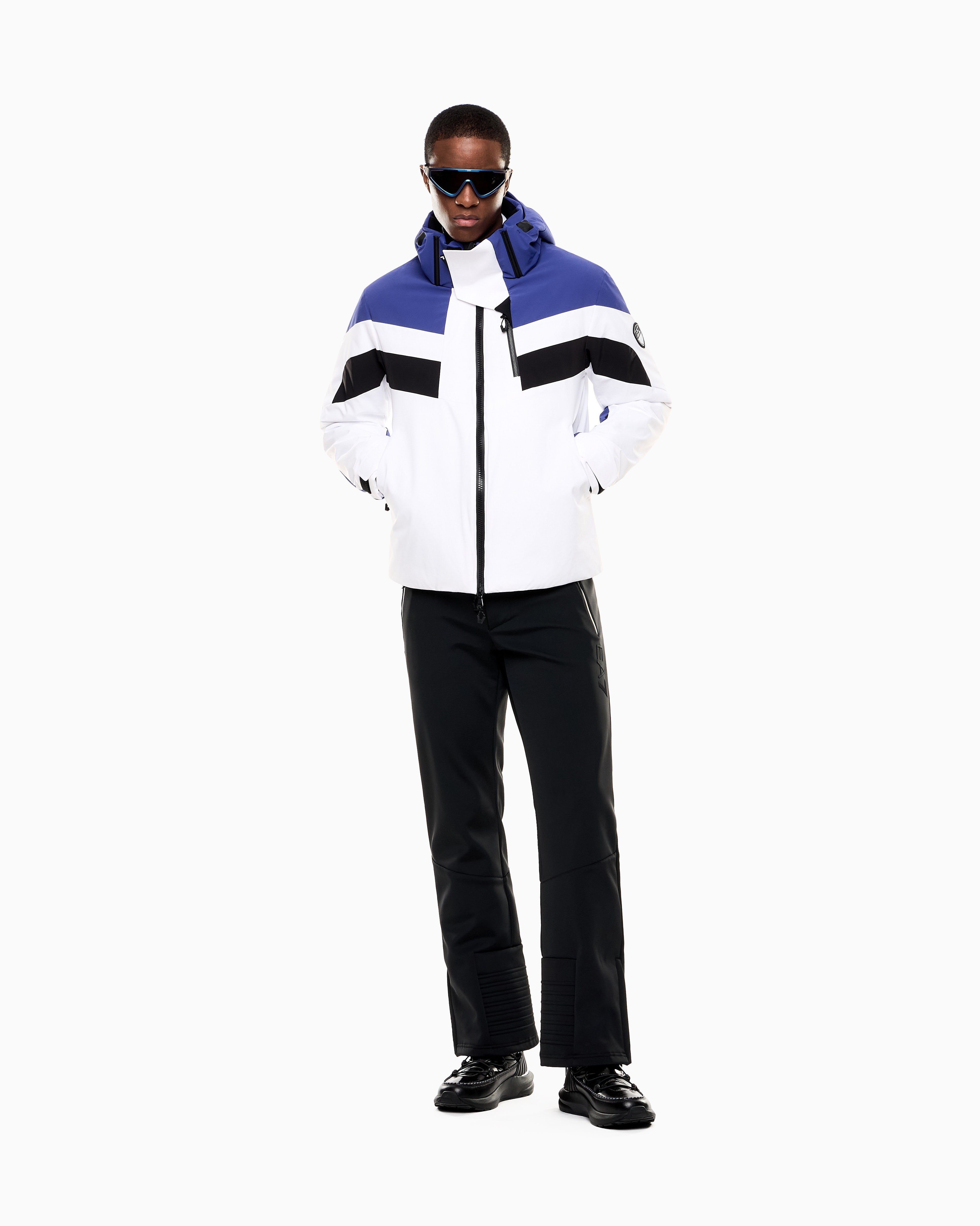 EA7 Technical ski jacket in technical fabric with STRATUM7 padding