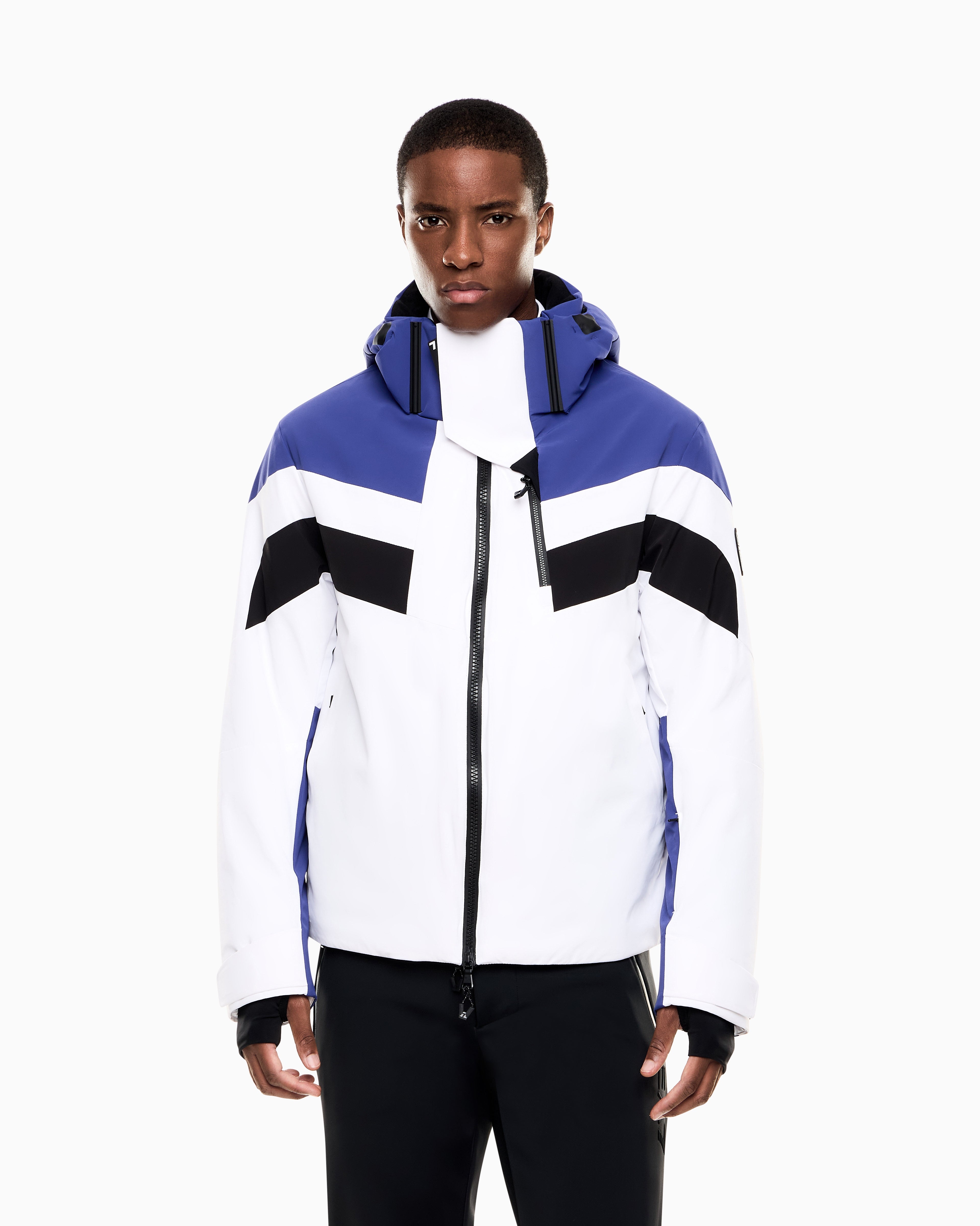 EA7 Technical ski jacket in technical fabric with STRATUM7 padding