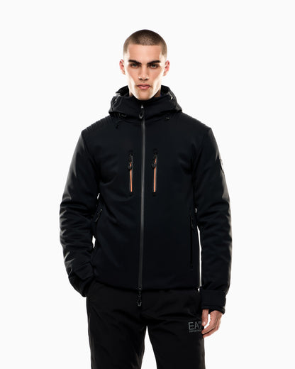 EA7 Technical softshell ski jacket with STRATUM7 padding