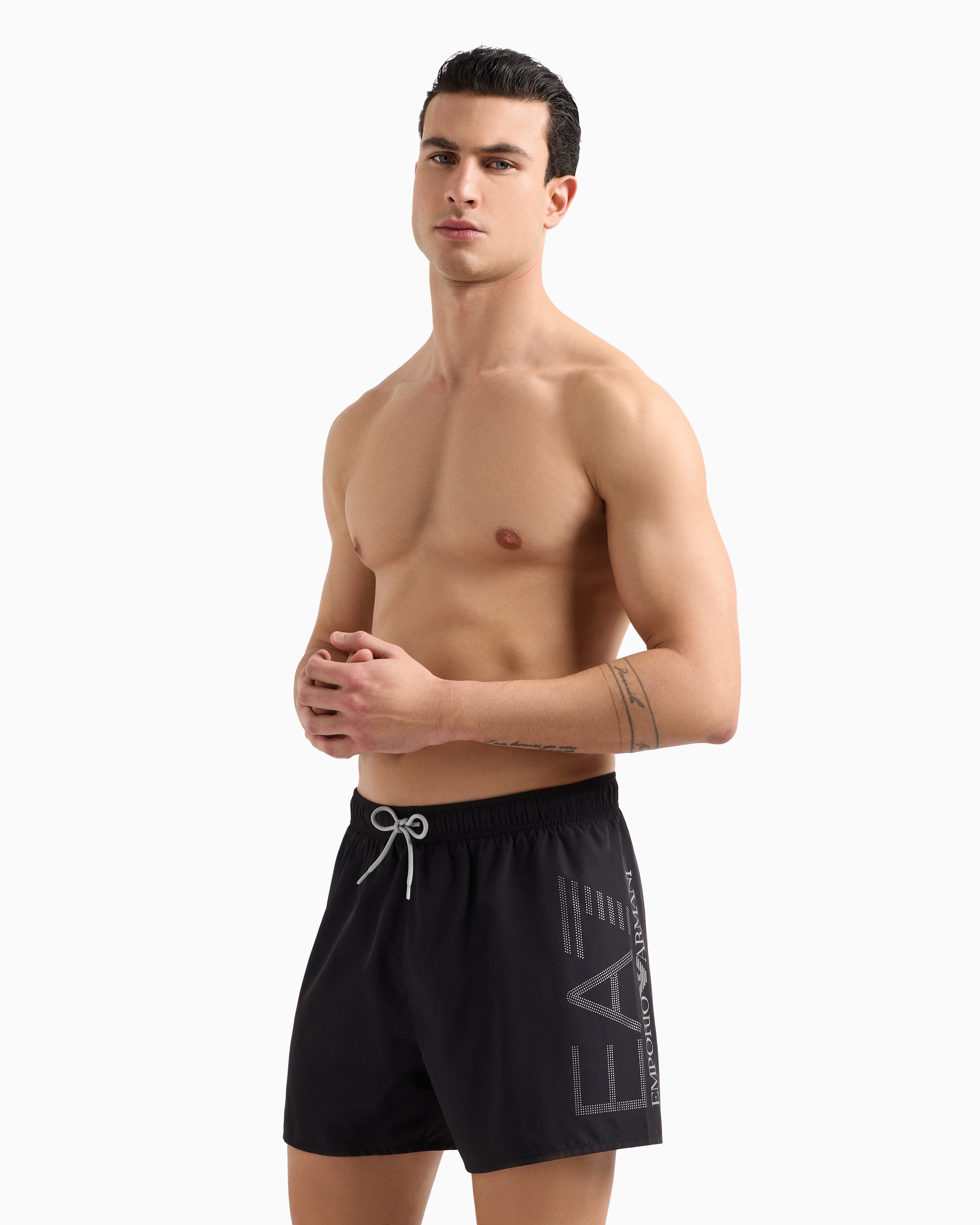 EA7 Swim trunks with oversized logo