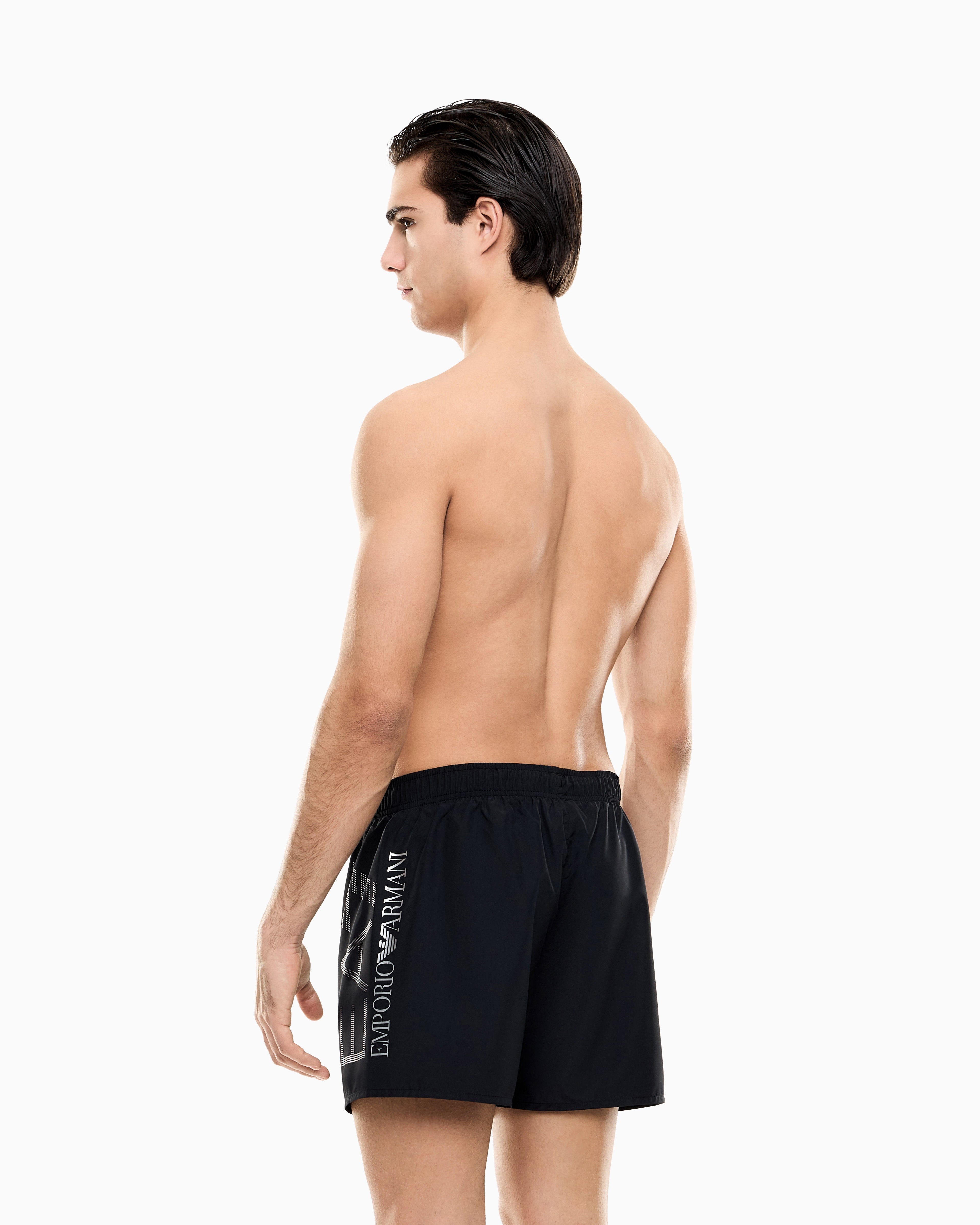 EA7 Bathing trunks with a drawstring waist and side pockets