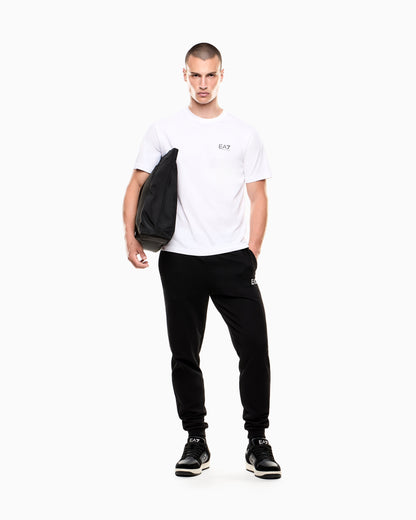EA7 Logo t-shirt in cotton jersey with back print Logo Series