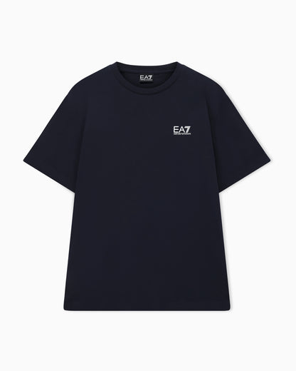 EA7 Logo t-shirt in cotton jersey with back print Logo Series