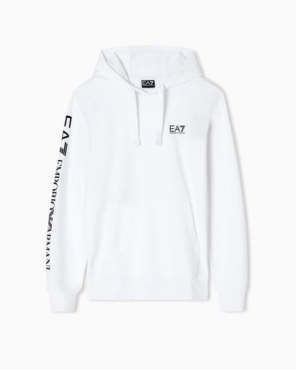 EA7 Pullover sweatshirt in cotton with a hood Logo Series