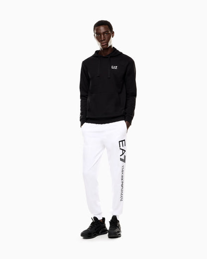 EA7 Pullover sweatshirt in cotton with a hood Logo Series