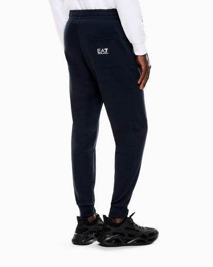 EA7 Logo joggers in slim-fit cotton with pockets Logo Series