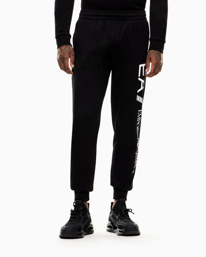 EA7 Logo joggers in slim-fit cotton with pockets Logo Series