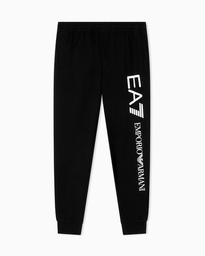 EA7 Logo joggers in slim-fit cotton with pockets Logo Series