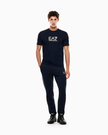 EA7 Gold Label viscose-blend crew-neck T-shirt