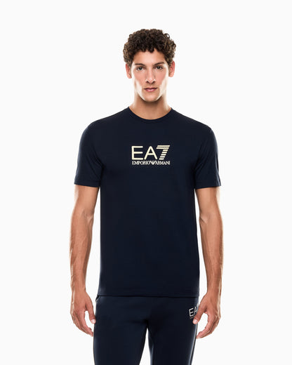 EA7 Gold Label viscose-blend crew-neck T-shirt