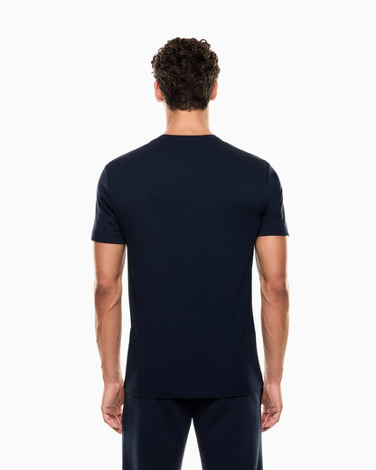 EA7 Gold Label viscose-blend crew-neck T-shirt