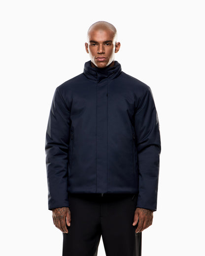 EA7 Recycled-fabric padded jacket with hood
