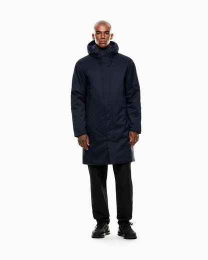 EA7 ASV padded hooded parka in recycled technical fabric
