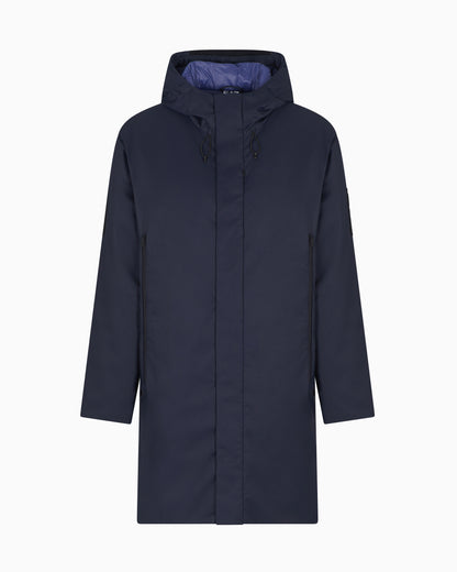 EA7 ASV padded hooded parka in recycled technical fabric