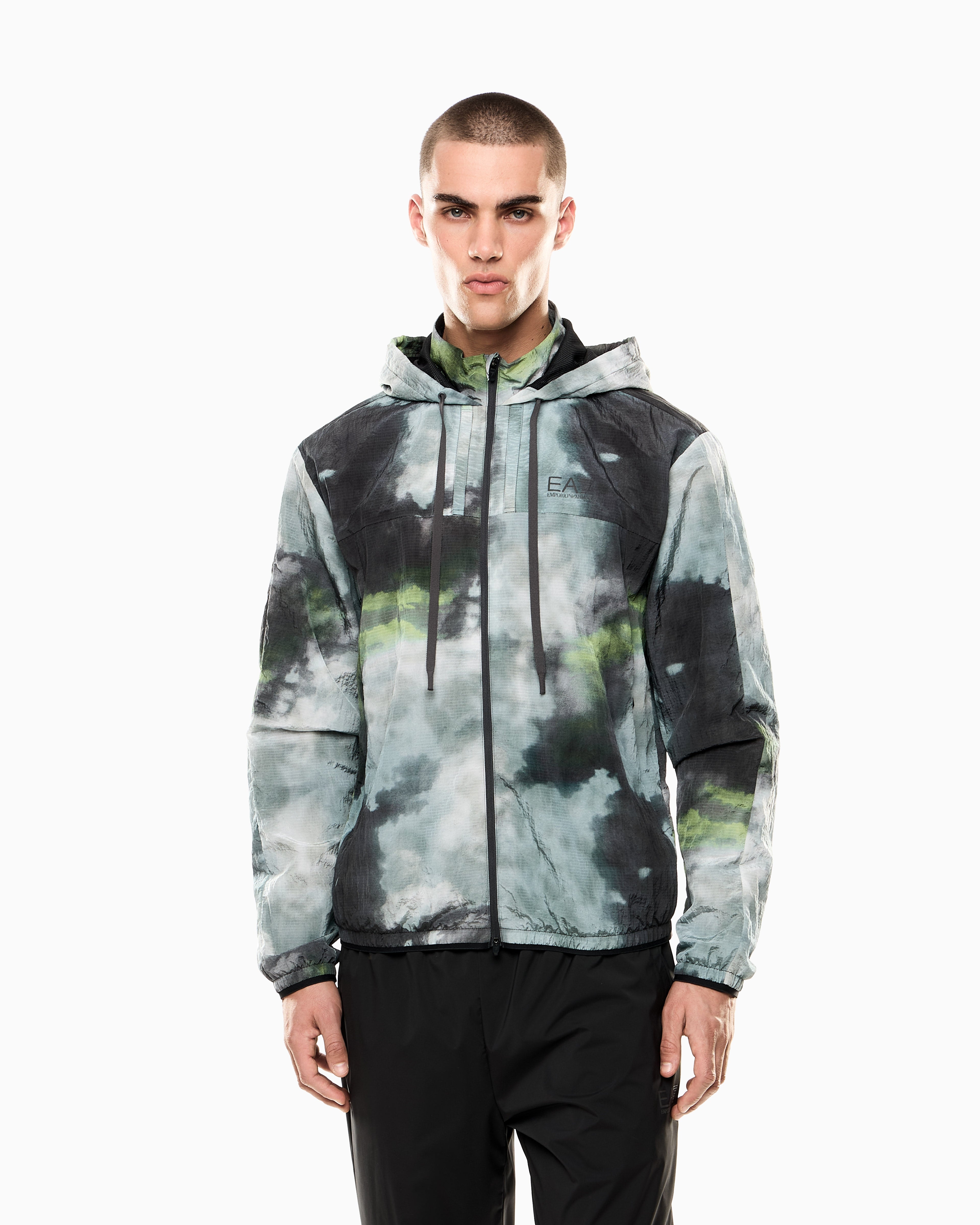 EA7 Dynamic Athlete hooded jacket in VENTUS7 technical fabric