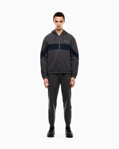 EA7 Athletic Colour Block cotton-blend tracksuit