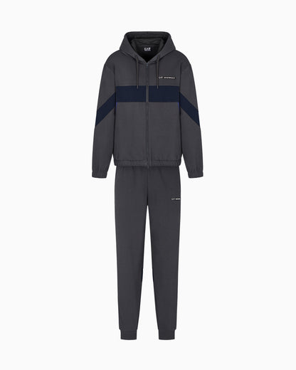 EA7 Athletic Colour Block cotton-blend tracksuit