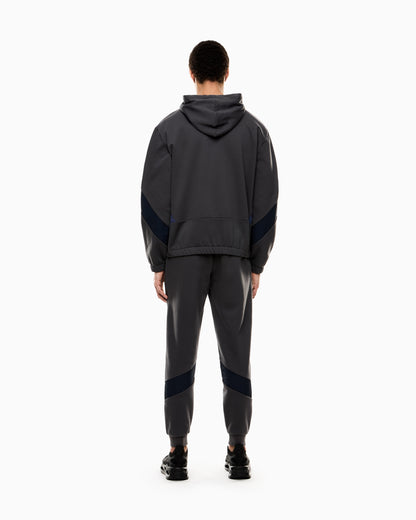 EA7 Athletic Colour Block cotton-blend tracksuit