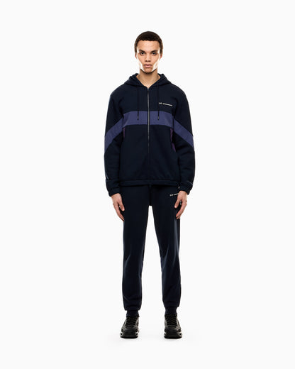 EA7 Athletic Colour Block cotton-blend tracksuit