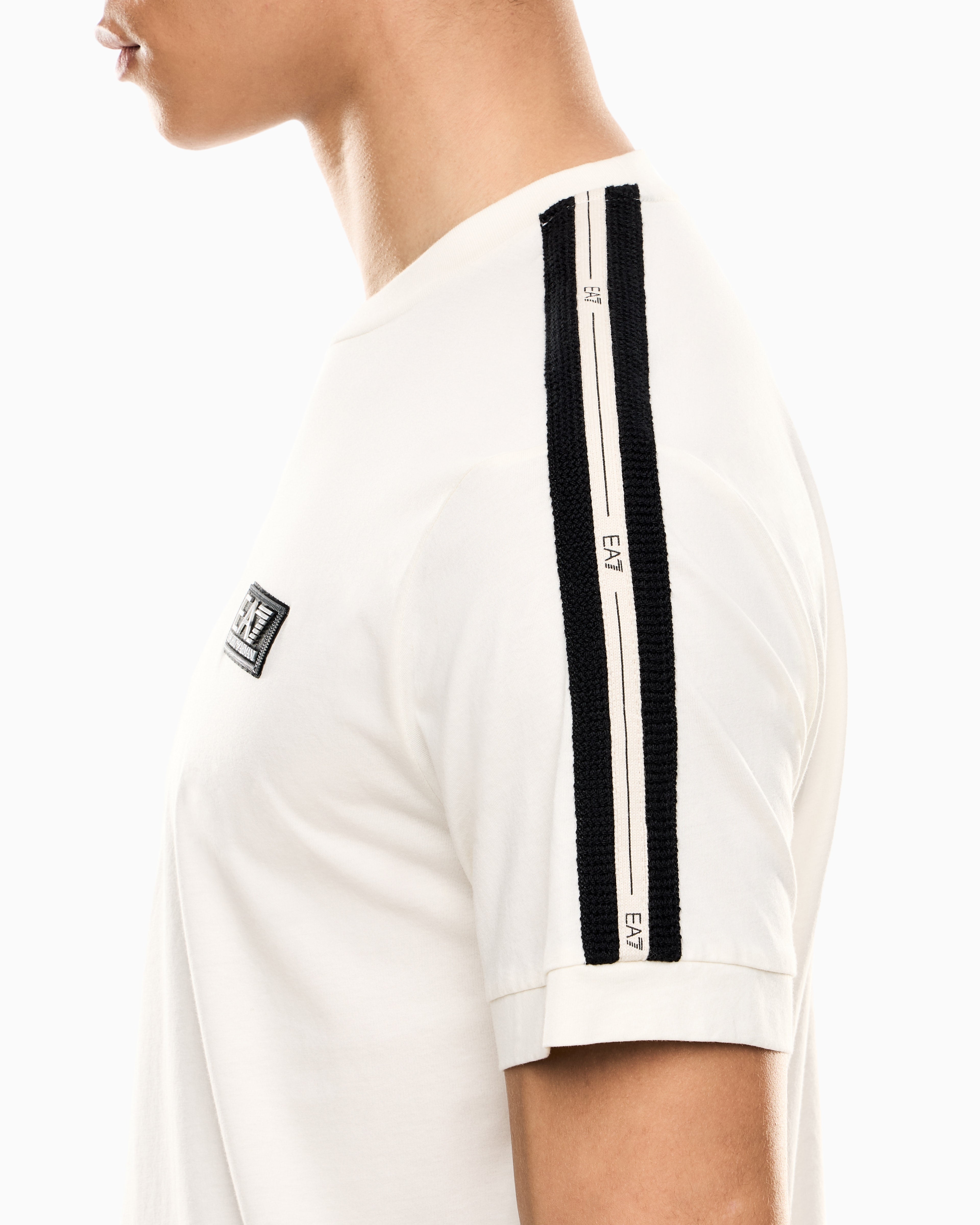 EA7 Logo Series cotton-jersey T-shirt