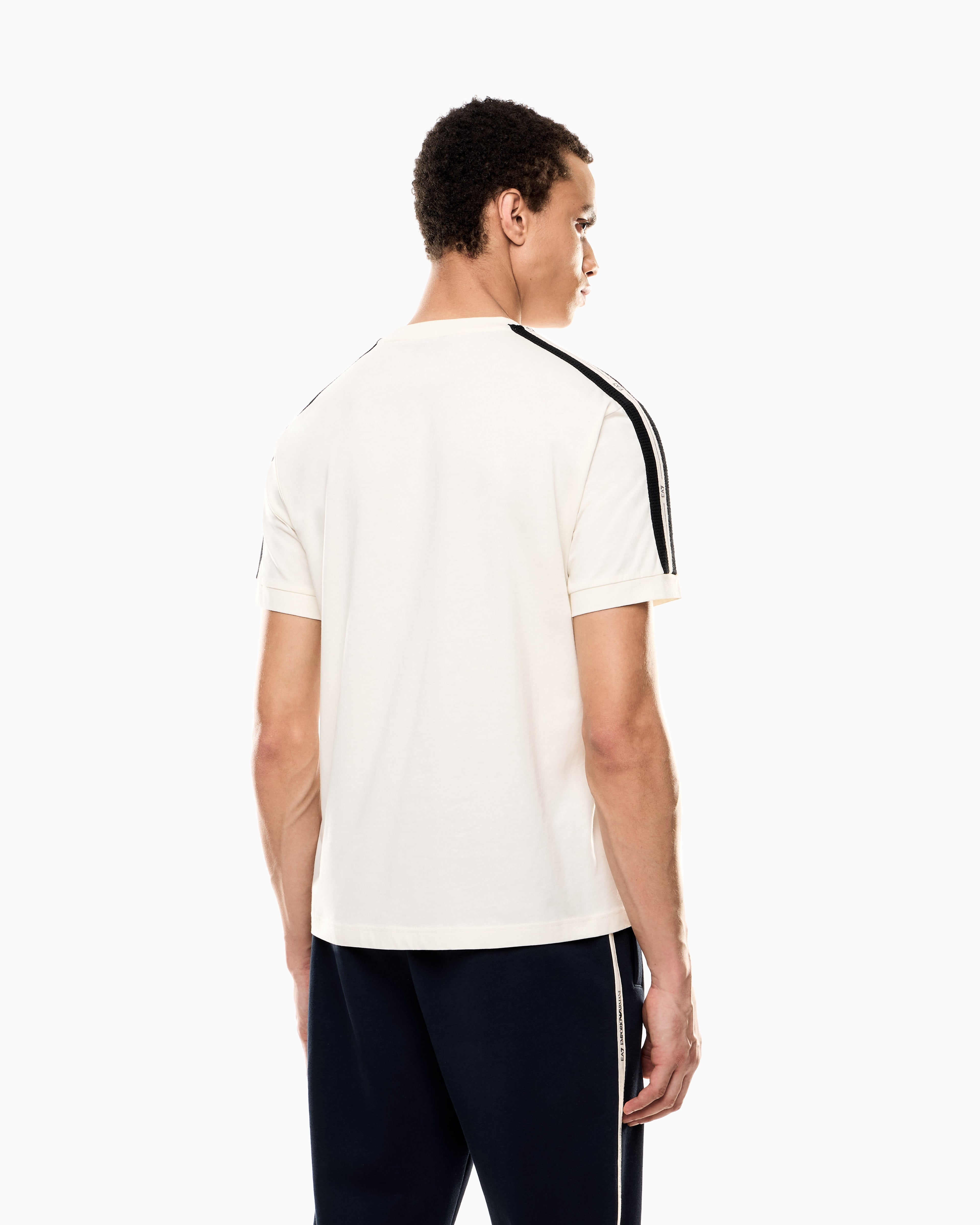 EA7 Logo Series cotton-jersey T-shirt