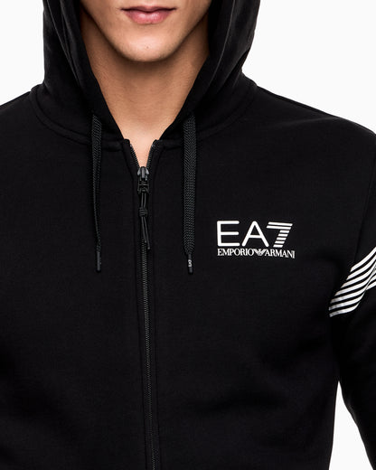EA7 ASV 7 Lines cotton-blend jersey tracksuit