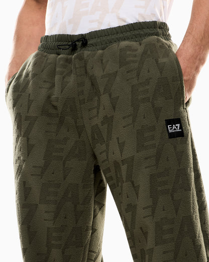 EA7 Logo Series polar fleece joggers