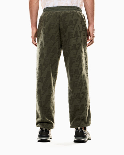 EA7 Logo Series polar fleece joggers
