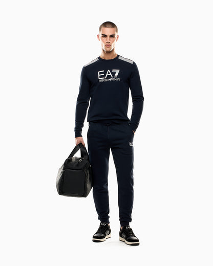 EA7 ASV 7 Lines crew-neck sweatshirt in a cotton blend