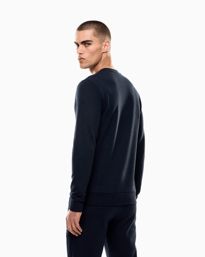 EA7 ASV 7 Lines crew-neck sweatshirt in a cotton blend