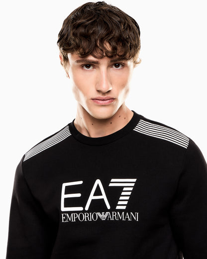 EA7 ASV 7 Lines crew-neck sweatshirt in a cotton blend