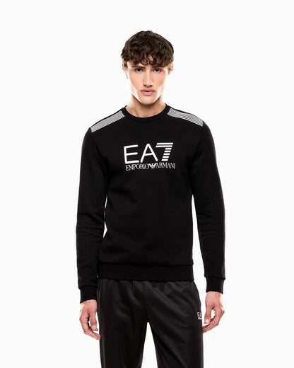 EA7 ASV 7 Lines crew-neck sweatshirt in a cotton blend