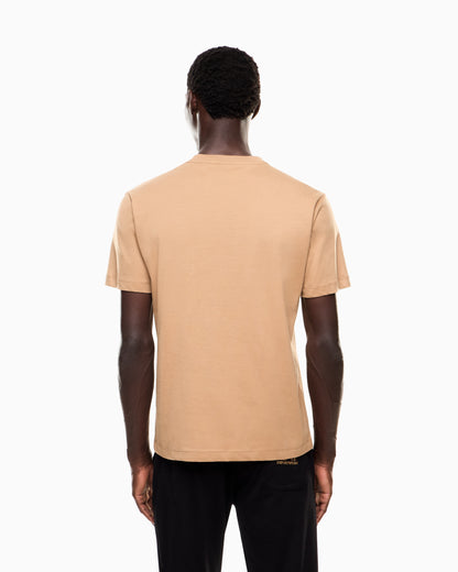 EA7 Logo Series cotton T-shirt with oversized logo