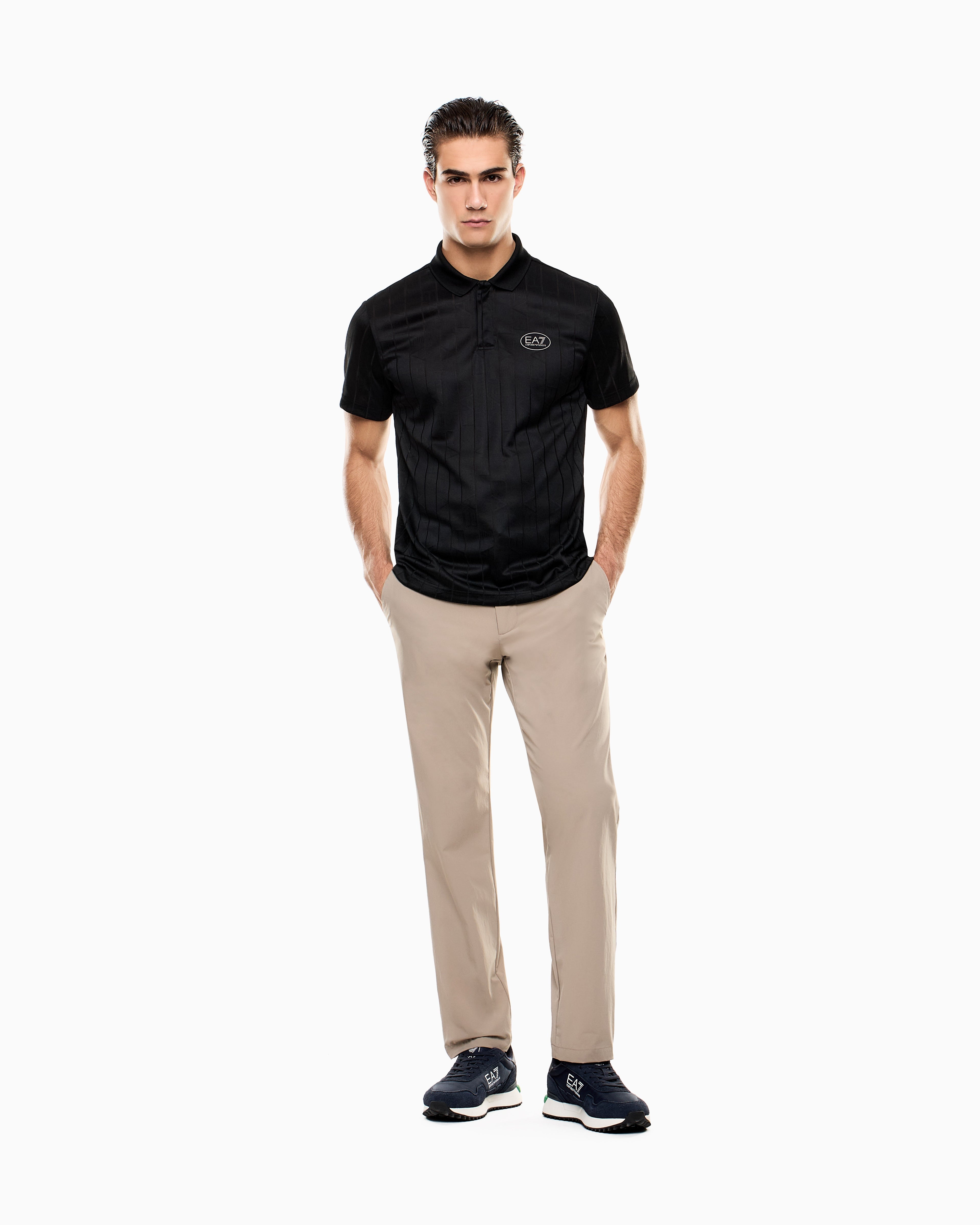 EA7 Golf Pro polo shirt in VENTUS7 technical fabric