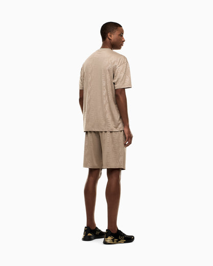 EA7 Soccer jersey T-shirt and shorts set