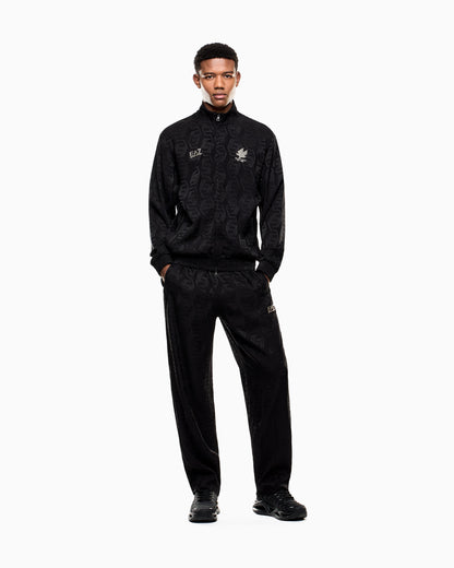 EA7 Soccer tracksuit in jacquard viscose