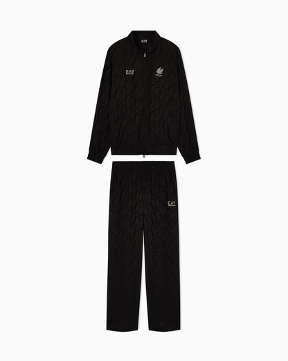 EA7 Soccer tracksuit in jacquard viscose
