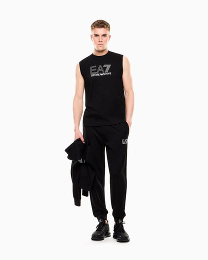 EA7 Visibility regular-fit tank top in cotton jersey