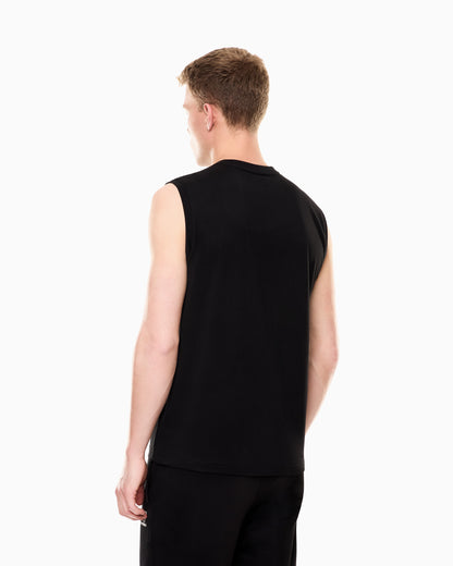 EA7 Visibility regular-fit tank top in cotton jersey