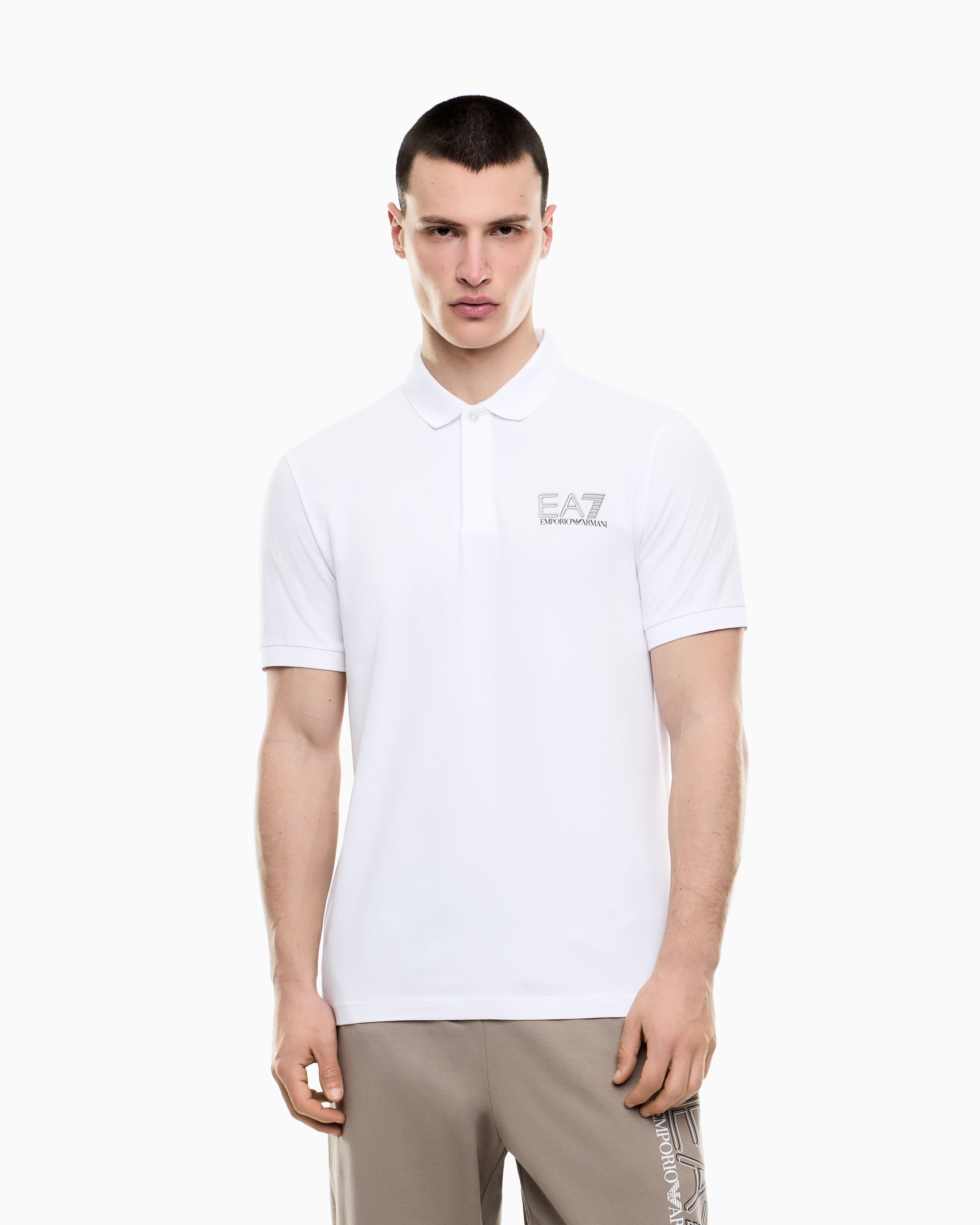 EA7 Visibility cotton jersey T-shirt