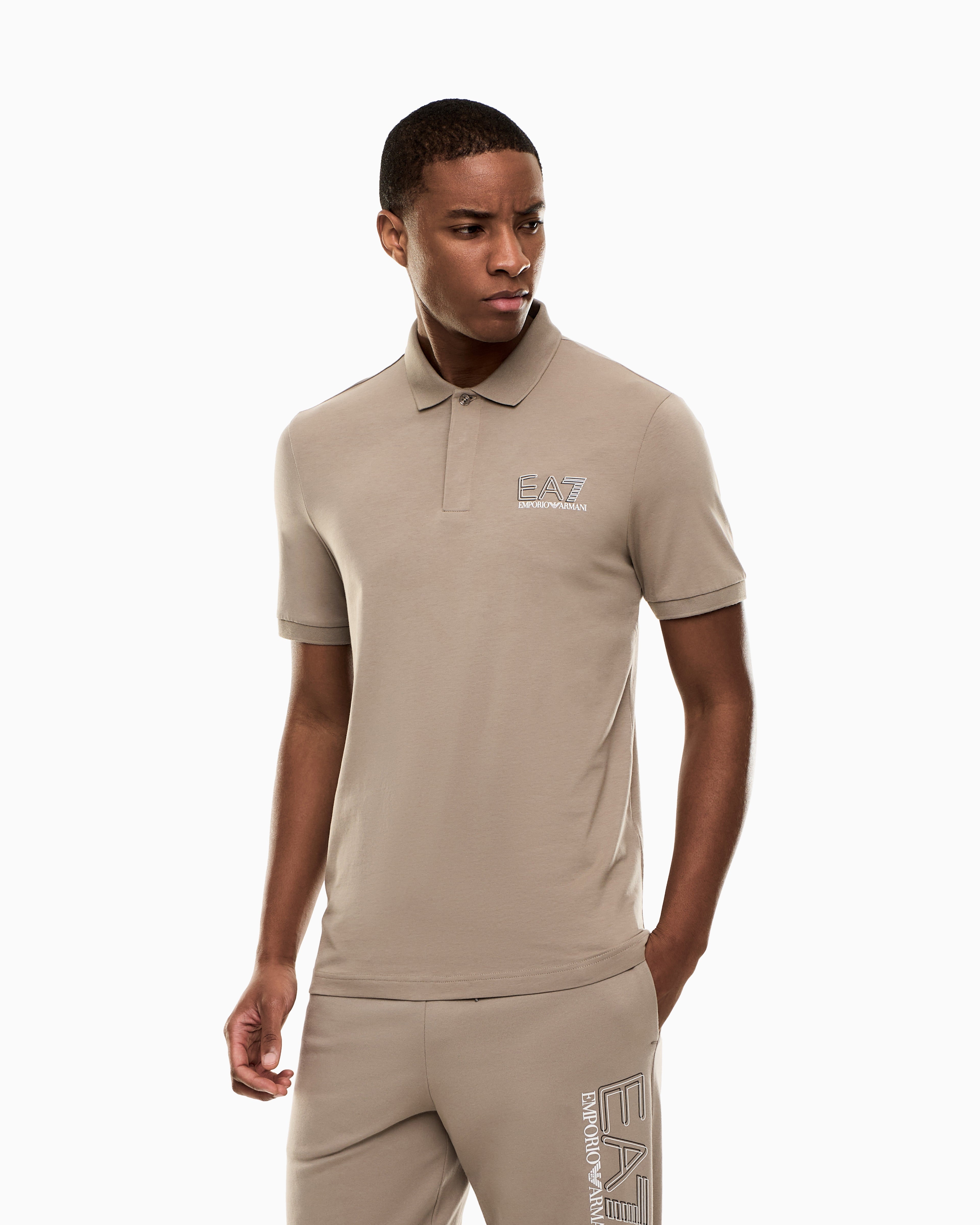 EA7 Visibility cotton jersey T-shirt